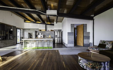 Open plan kitchen / dining / living facilities